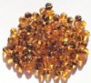 100 5mm Transparent Topaz Tortoise Melon Beads
